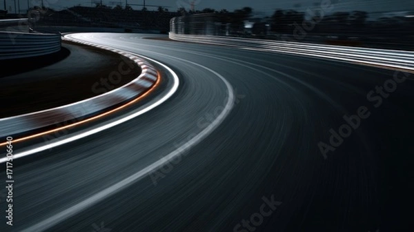 Obraz Night racing track