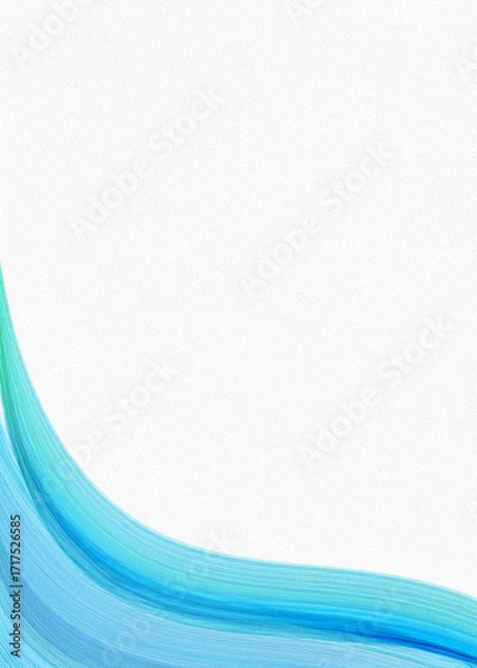 Fototapeta Abstract wave background, central white space with flowing curved lines just on left and right edges