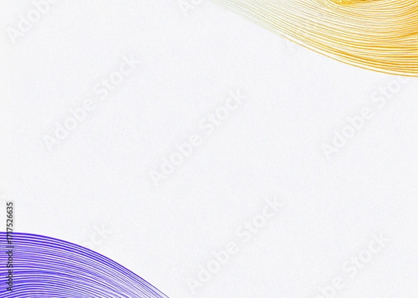 Fototapeta Abstract wave background, central white space with flowing curved lines just on left and right edges