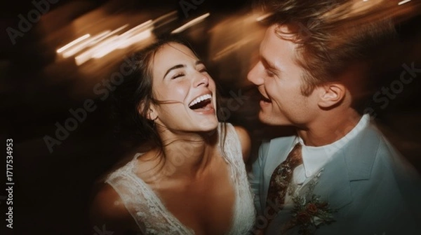 Obraz Dancing couple joyful event