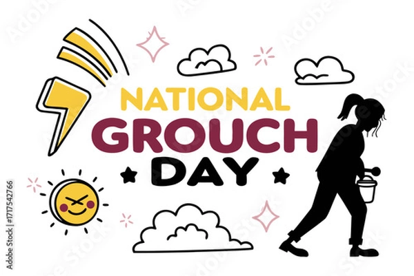 Obraz NATIONAL GROUCH DAY vector illustration design