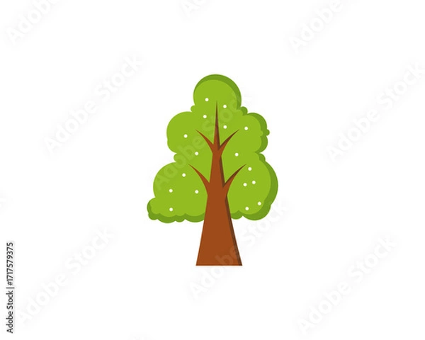 Fototapeta Flat Vector Tree.eps
