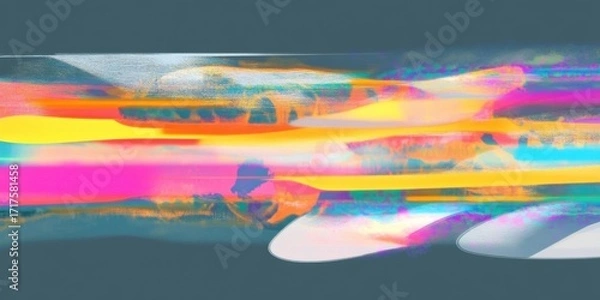 Fototapeta Abstract colorful gradient modern digital art with vibrant hues and fluid motion, providing creative background for design projects.