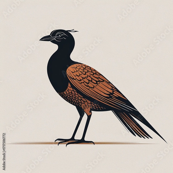 Fototapeta bird on a branch