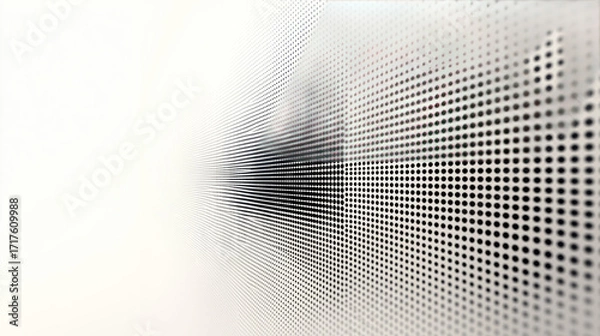 Fototapeta Modern Abstract Perspective Dot Matrix Background, Minimalist Tech Style for APP UI, Web Banner and Poster Design