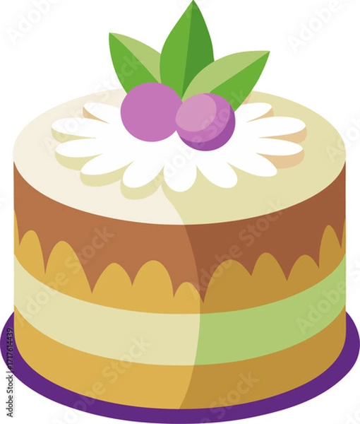 Fototapeta Coconut Layer Cake icon