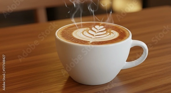 Fototapeta A woman with a shopping basket walks down a grocery store aisle, browsing the shelves filled with diverse products