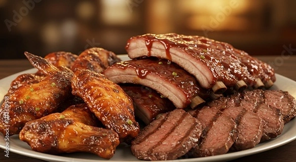 Fototapeta A couple takes a selfie together in an urban environment with blurred buildings in the background, documenting their outing