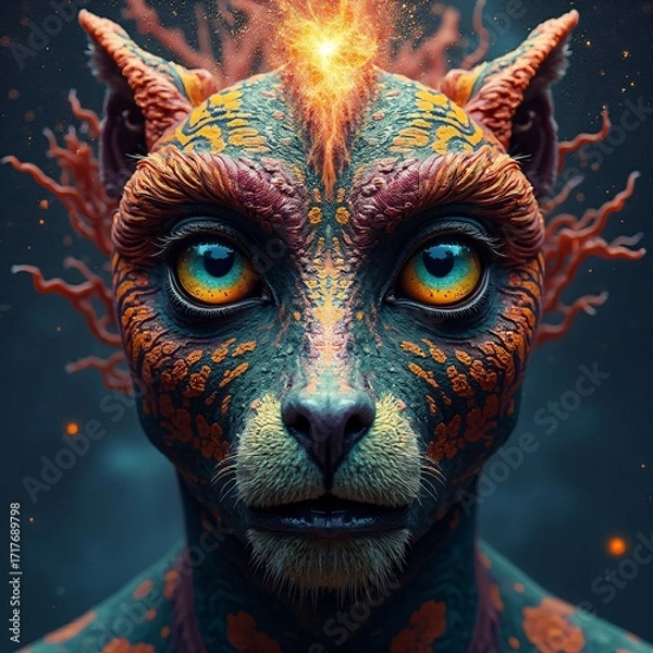 Fototapeta Various fairy-tale-like, fictional, artistic visuals, fantastic and aesthetically pleasing visuals