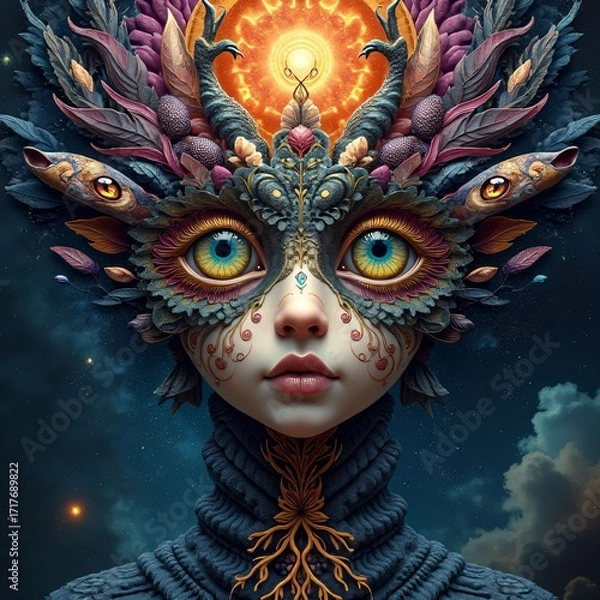 Fototapeta Various fairy-tale-like, fictional, artistic visuals, fantastic and aesthetically pleasing visuals