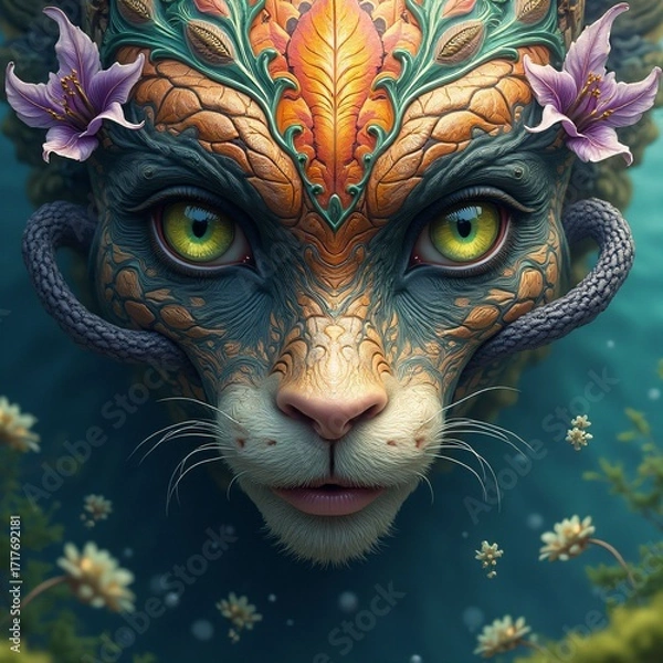 Fototapeta Various fairy-tale-like, fictional, artistic visuals, fantastic and aesthetically pleasing visuals