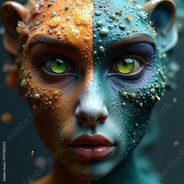 Fototapeta Various fairy-tale-like, fictional, artistic visuals, fantastic and aesthetically pleasing visuals