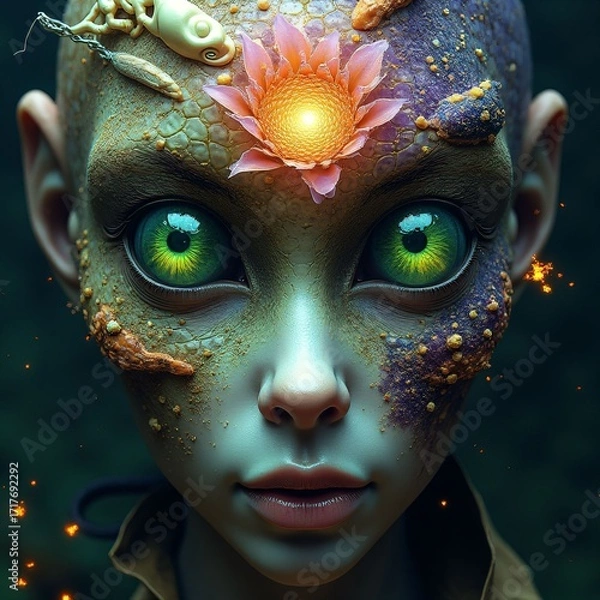 Fototapeta Various fairy-tale-like, fictional, artistic visuals, fantastic and aesthetically pleasing visuals