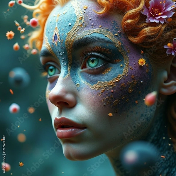 Fototapeta Various fairy-tale-like, fictional, artistic visuals, fantastic and aesthetically pleasing visuals
