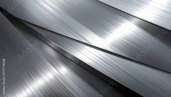 Fototapeta Abstract Silver Metallic Texture Background