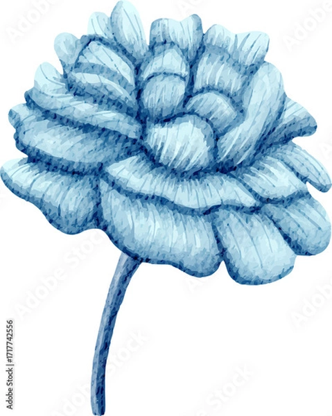 Obraz watercolor winter flower illustration