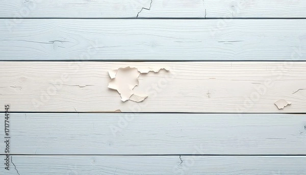Fototapeta Weathered Wooden Planks with Peeling Paint Creating a Textured and Distressed Surface in Pastel Colors for Design
