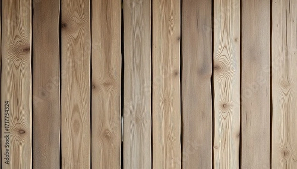 Fototapeta Simple and Clean Light Wood Panels Arranged Vertically to Create an Elegant and Modern Wall Covering