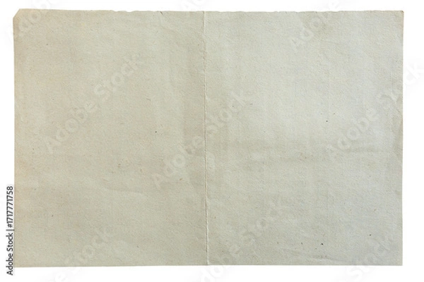 Obraz blank spread of old messy paper isolated on white