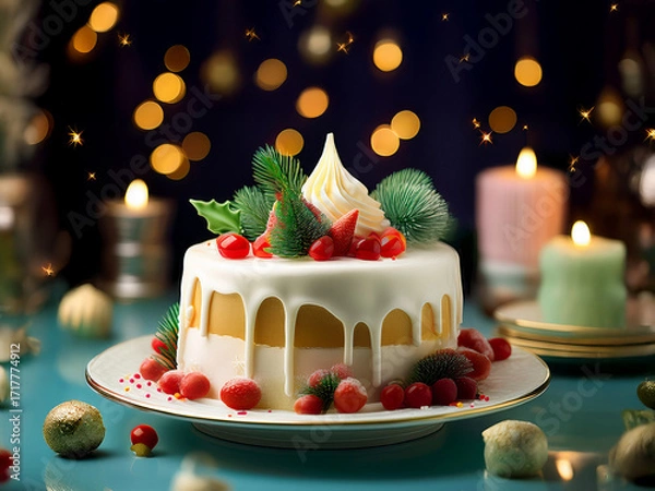 Fototapeta クリスマスケーキ