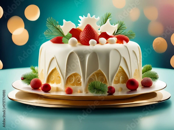 Obraz クリスマスケーキ