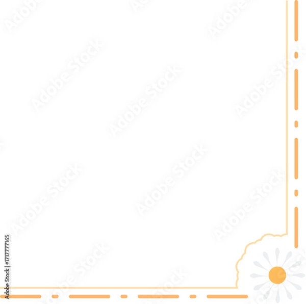 Obraz Floral Corner Border Frame