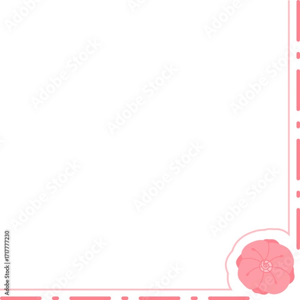 Obraz Floral Corner Border Frame