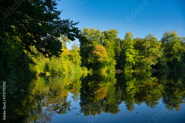 Fototapeta Aspachweiher bei Oberreitnau