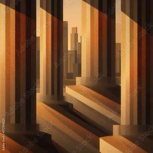 Obraz Architectural Columns and Buildings