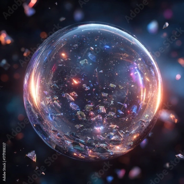 Obraz Spherical Crystal Fragment Nebula