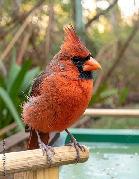 Obraz Vibrant red bird