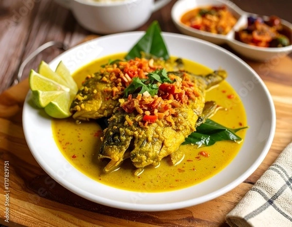 Obraz Fish in yellow curry