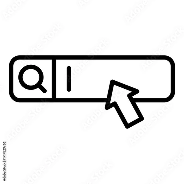 Fototapeta Search icon line