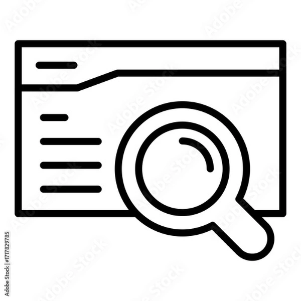 Fototapeta Search icon line