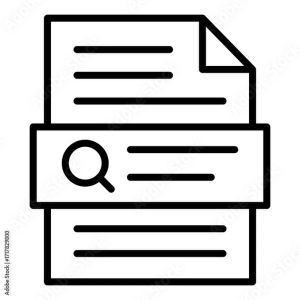 Fototapeta Search icon line