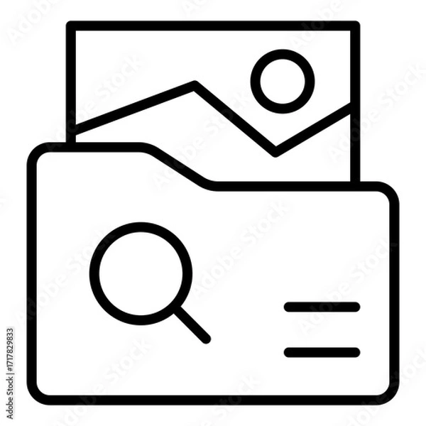 Fototapeta Search icon line