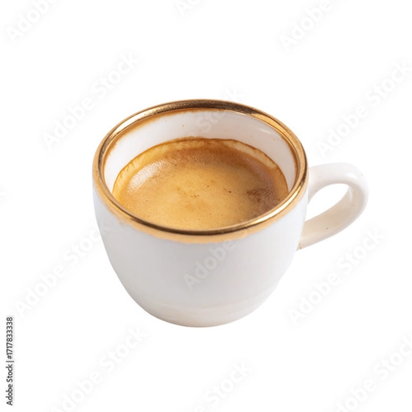 Obraz Minimal Ceramic Espresso Cup with Rich Crema