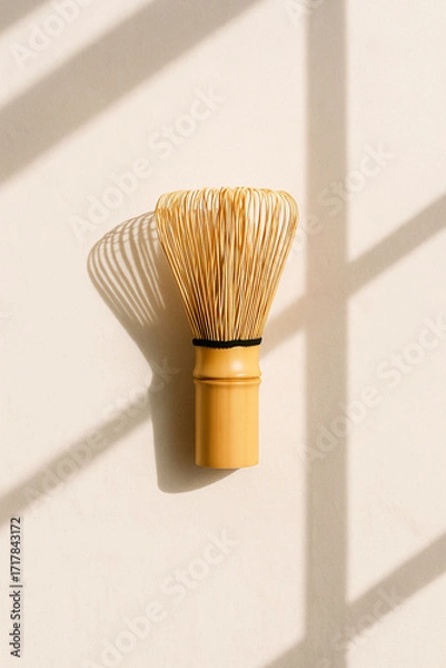 Obraz Matcha Whisk Minimal Flatlay Collection