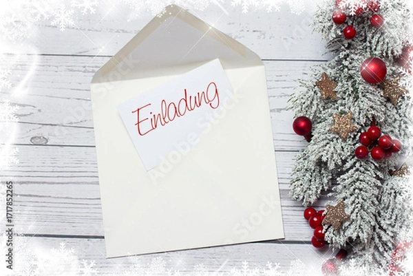 Obraz Einladung zur Weihnachtsfeier