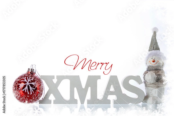 Obraz merry Xmas mit Textfreiraum