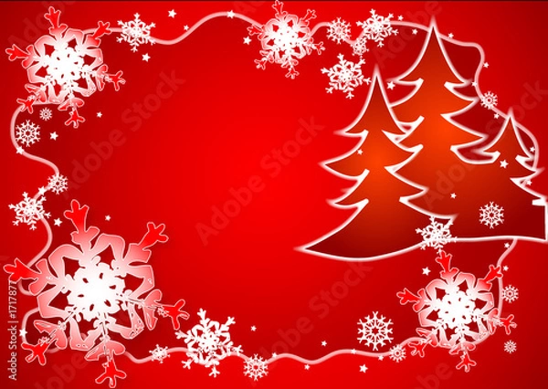 Fototapeta snowflakes dance