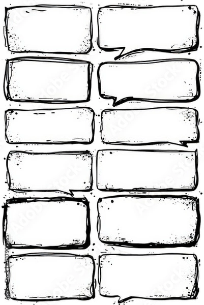 Fototapeta Abstract Black And White Grid Pattern With Grunge Texture