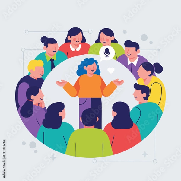 Fototapeta The Safety of a Support Group