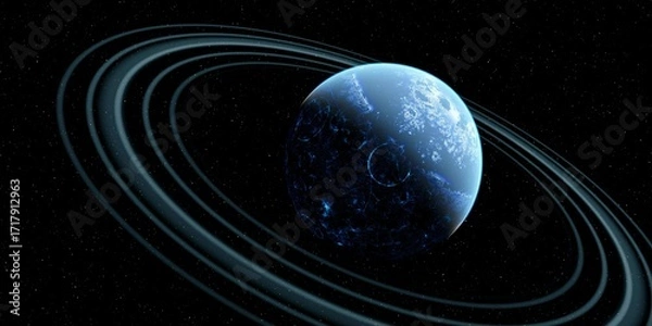 Obraz moon and planet