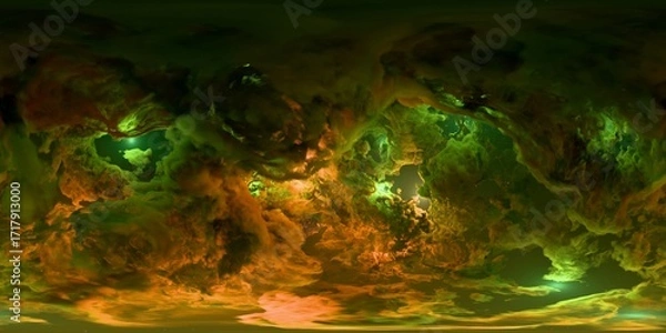 Obraz green planet earth in space
