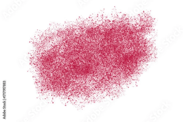 Fototapeta Red splatter brush texture for abstract background, grunge overlay, poster design and digital artwork