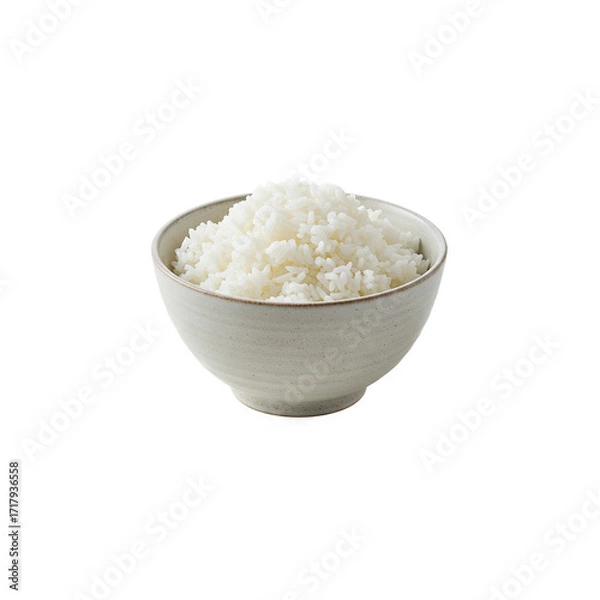Obraz White rice in bowl Generative AI