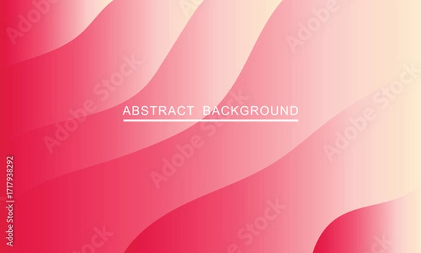 Fototapeta Abstract pink and cream gradient wave background design
