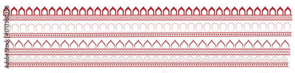 Obraz indian Big Hindu festival, Durga Puja sale. Happy Durga Puja. offers a Ganesh Chaturthi circle frame. Durga Puja Arch Set. Frame. Navratri, Border. Diwali sale. Durga Puja. Festival