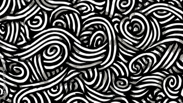 Fototapeta an artistic contrast between two patterns